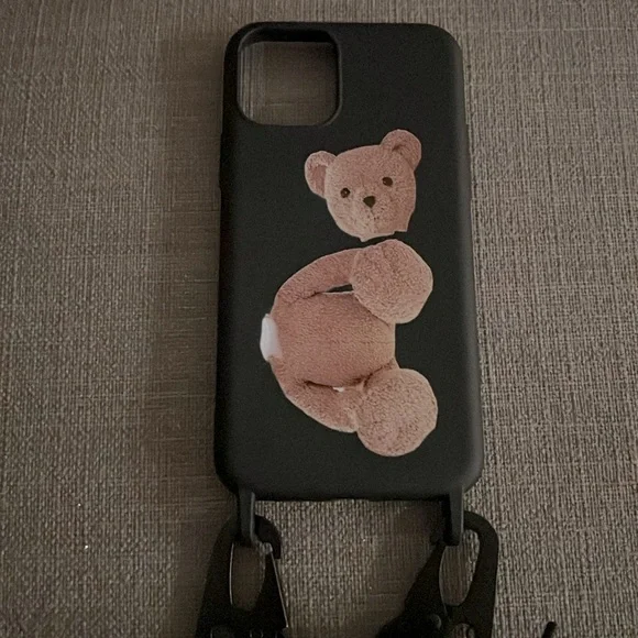 Palm Angels Teddy Bear iPhone 11 Pro Neck Case, New w/Tag - Picture 4 of 8